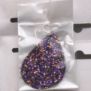 Flux leather earrings